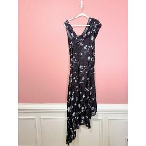 Preen Line 100% Viscose Floral Print Asymmetrical Dress Size XS